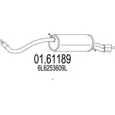 MTS 01.61189 End Silencer